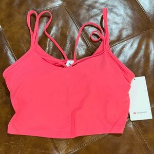 NWT lululemon Strappy Ribbed Align Tank Glaze Pink